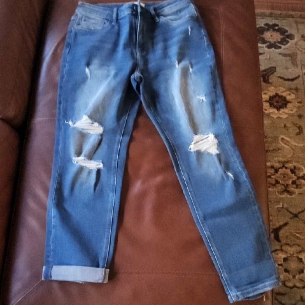 Vervet Distressed Blue Jeans